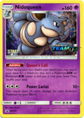 Nidoqueen SM160 Wave Holo STAFF Promo - SM9 Team Up Prerelease